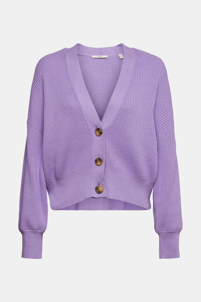 Knitted Cardigan, LILAC, overview