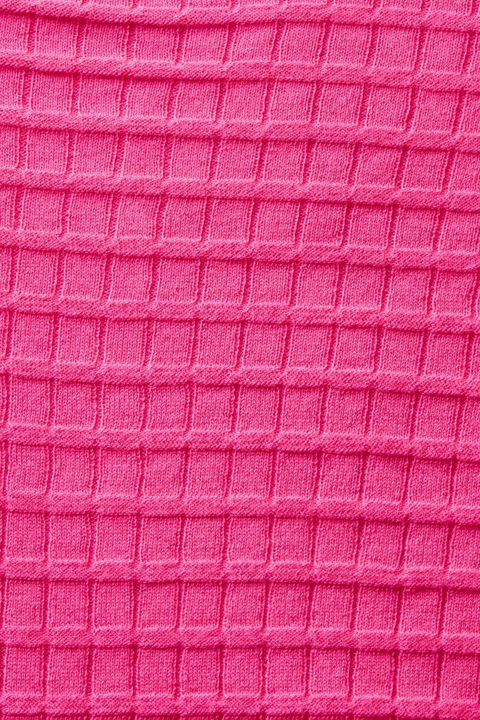Structured Knit Sweater, PINK FUCHSIA, detail image number 4