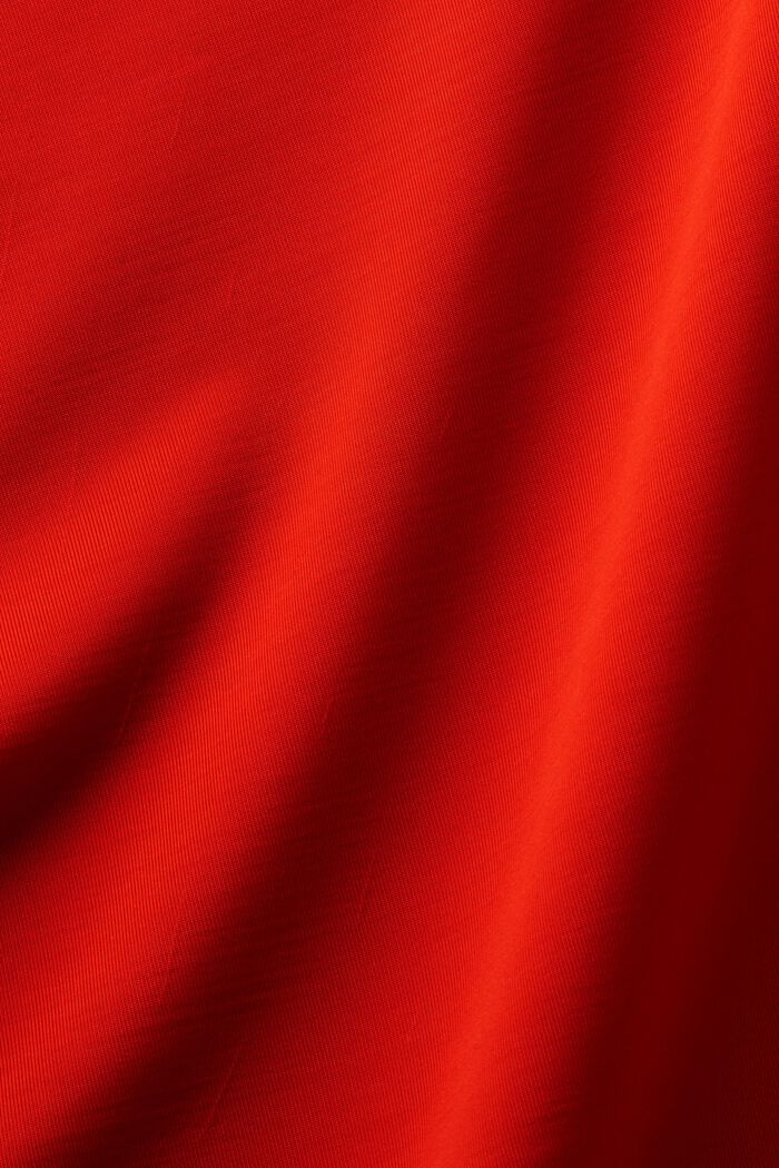 Mockneck Long-Sleeve Top, RED, detail image number 5