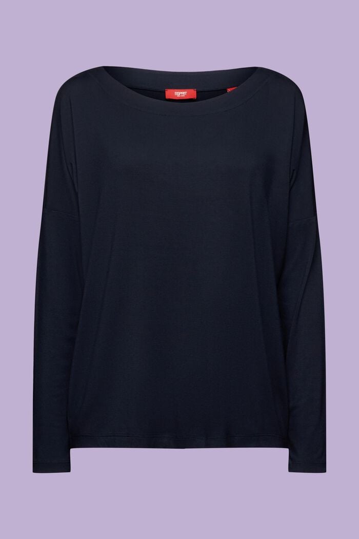 Batwing Long Sleeve T-Shirt, NAVY, detail image number 5