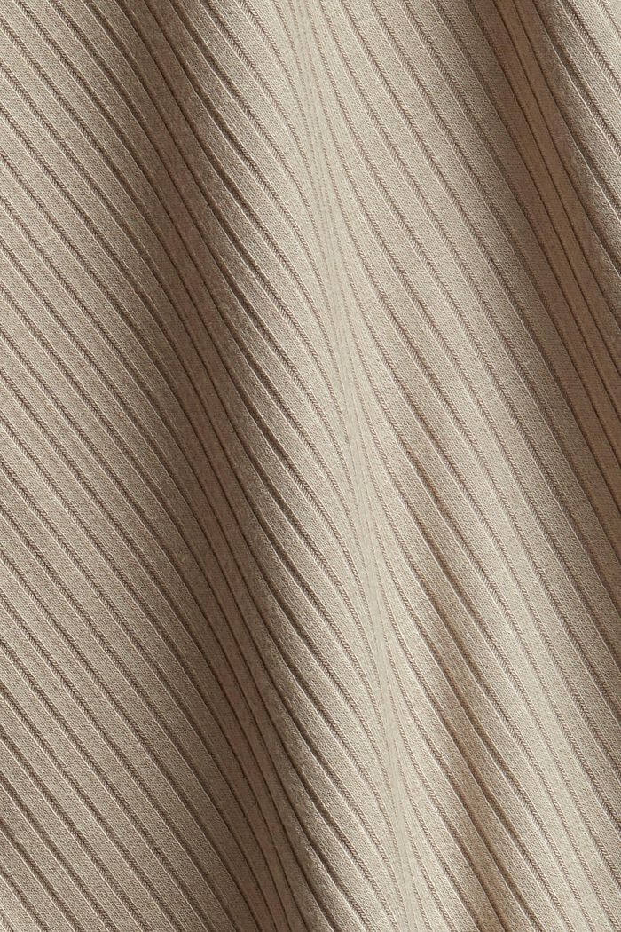 Ribbed tank top made of LENZING™ ECOVERO™, LIGHT TAUPE, detail image number 1