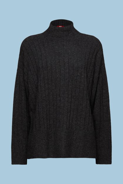Flat Rib-Knit Sweater