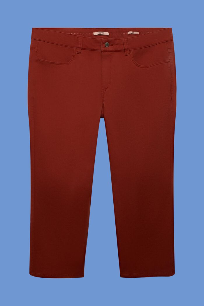 CURVY capri trousers, TERRACOTTA, detail image number 7