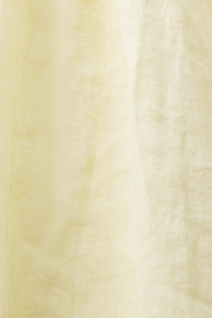 Top made of 100% linen, PASTEL YELLOW, detail image number 5