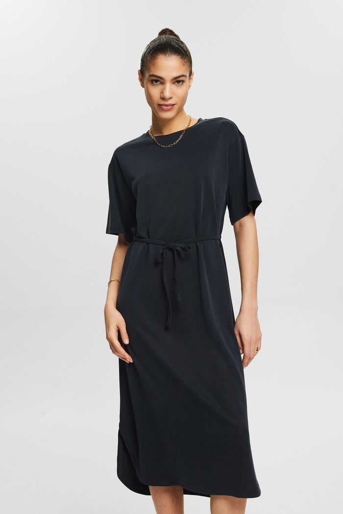 T-Shirt Midi Dress, BLACK, detail image number 0