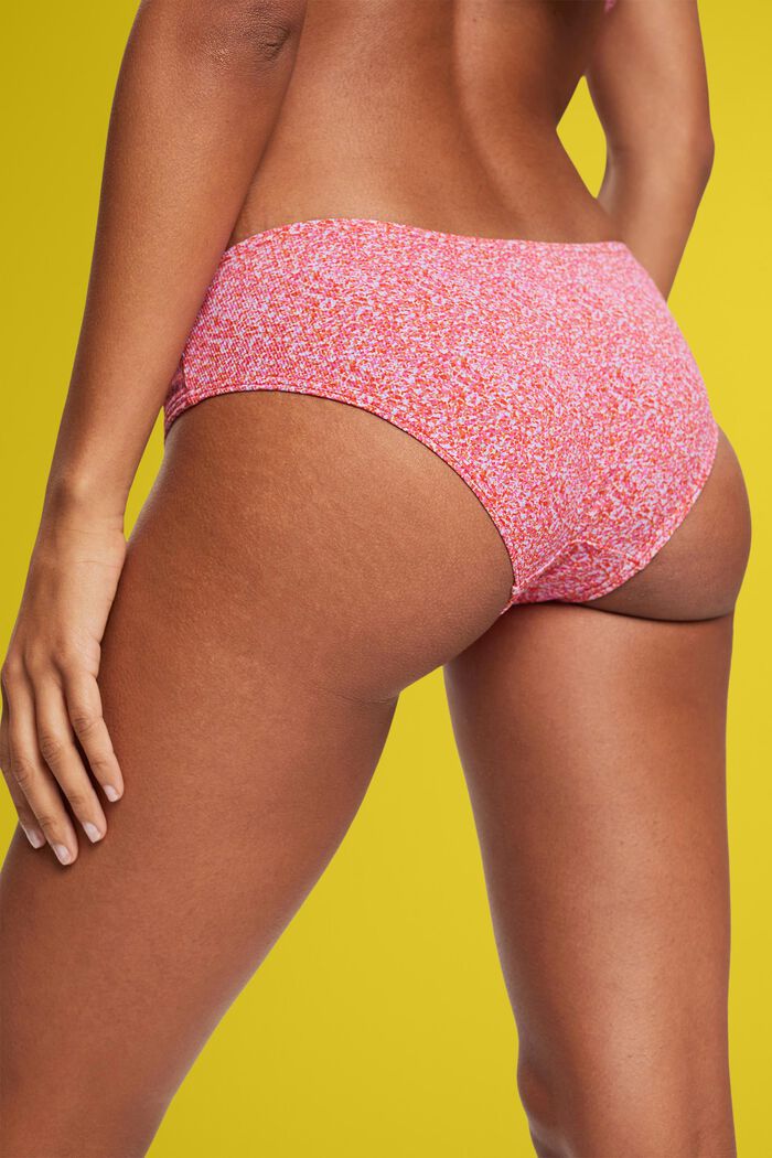 Hipster-style bikini bottoms with all-over print, PINK, detail image number 3