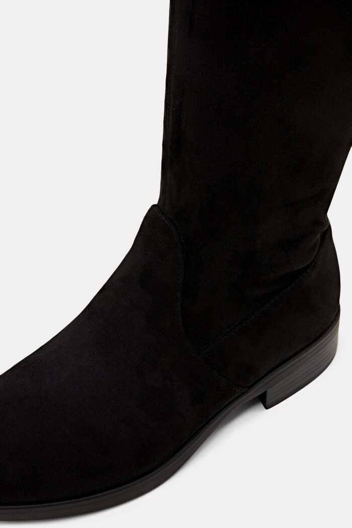 Faux suede knee-high boots, BLACK, detail image number 3
