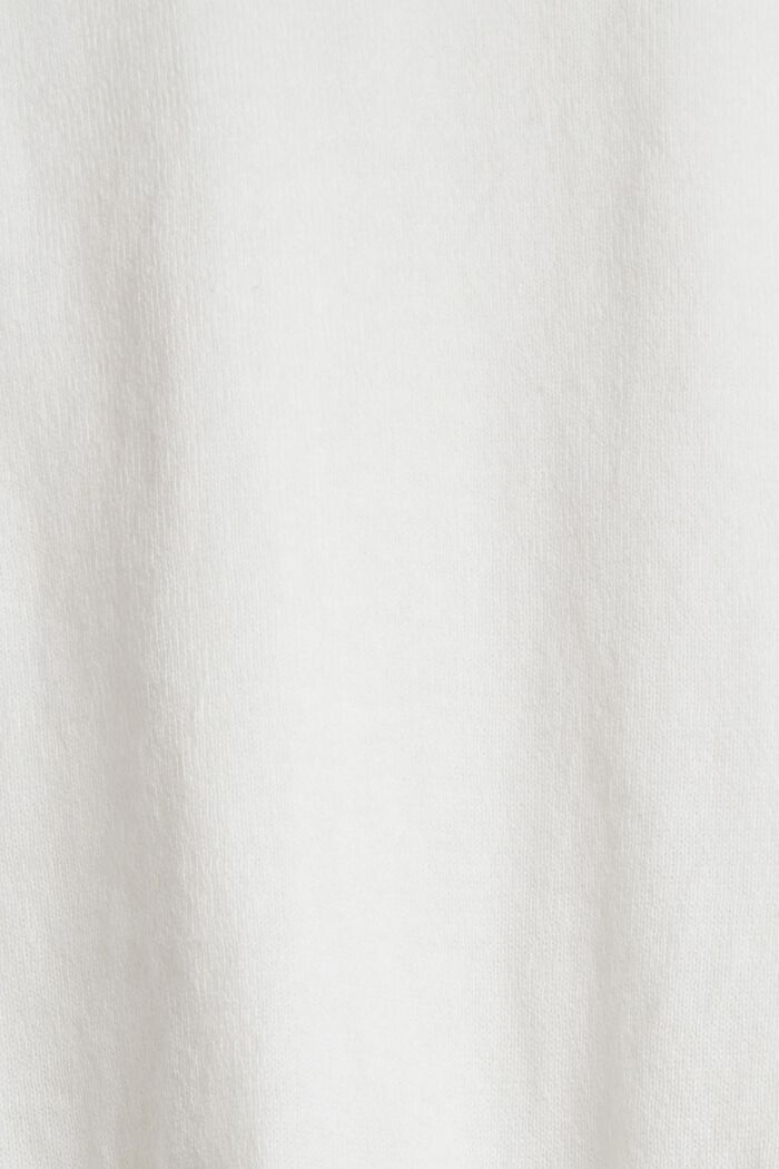 Knitted cotton jumper, OFF WHITE, detail image number 1