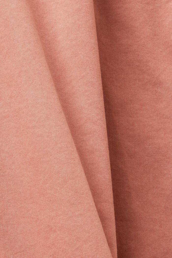 Cropped Tie-Front Cotton-Canvas Jacket, TERRACOTTA, detail image number 5