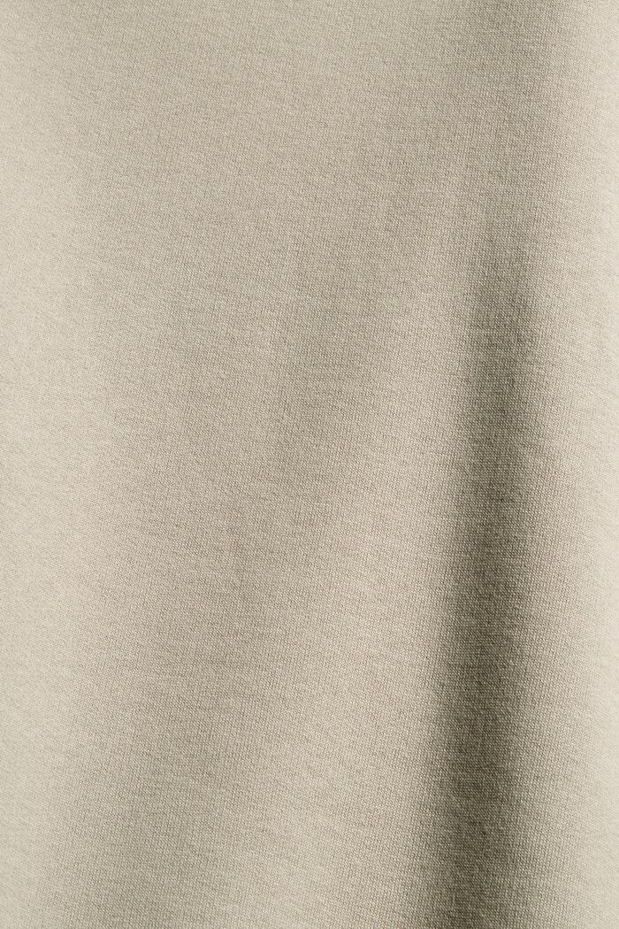 Hooded sweatshirt dress made of 100% cotton, LIGHT TAUPE, detail image number 4