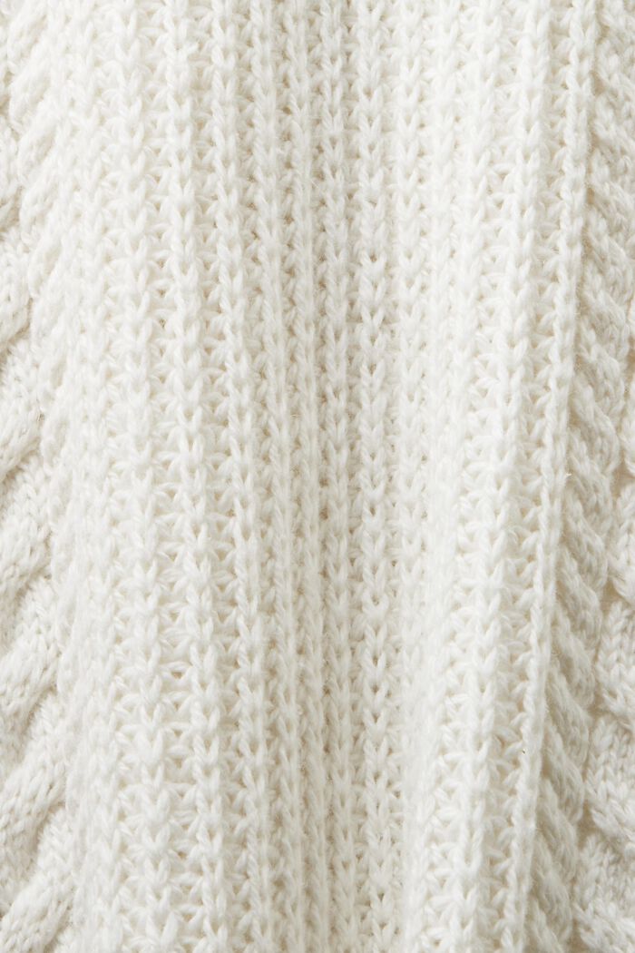 Cable Knit Turtleneck Dress, ICE, detail image number 5