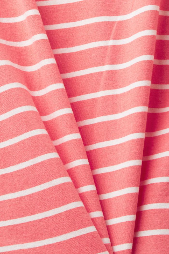 Striped jersey nightshirt, CORAL, detail image number 5
