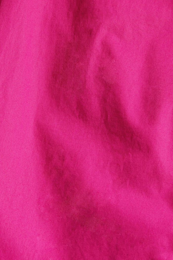 Oversized blouse made of organic cotton, PINK FUCHSIA, detail image number 4