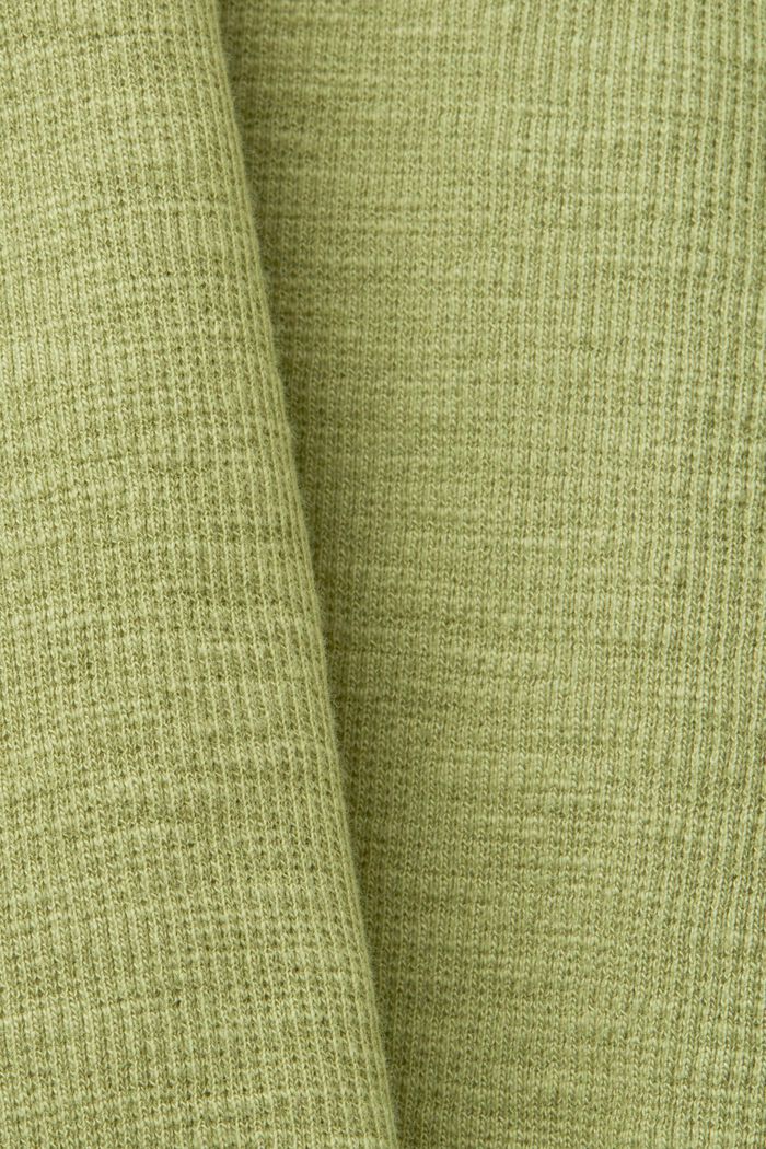 Eyelet Sleeve T-Shirt, PISTACHIO GREEN, detail image number 5