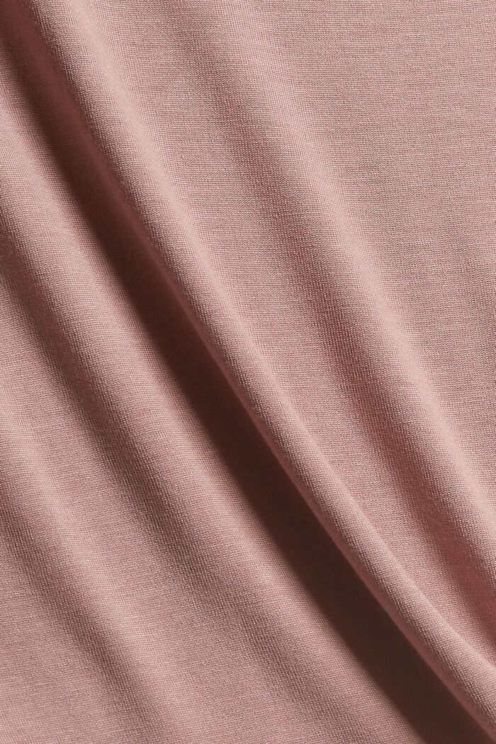 T-shirt with metallic effects, LENZING™ ECOVERO™, OLD PINK, detail image number 1