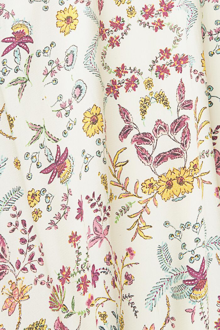 Kimono with a floral print, CREAM BEIGE, detail image number 2