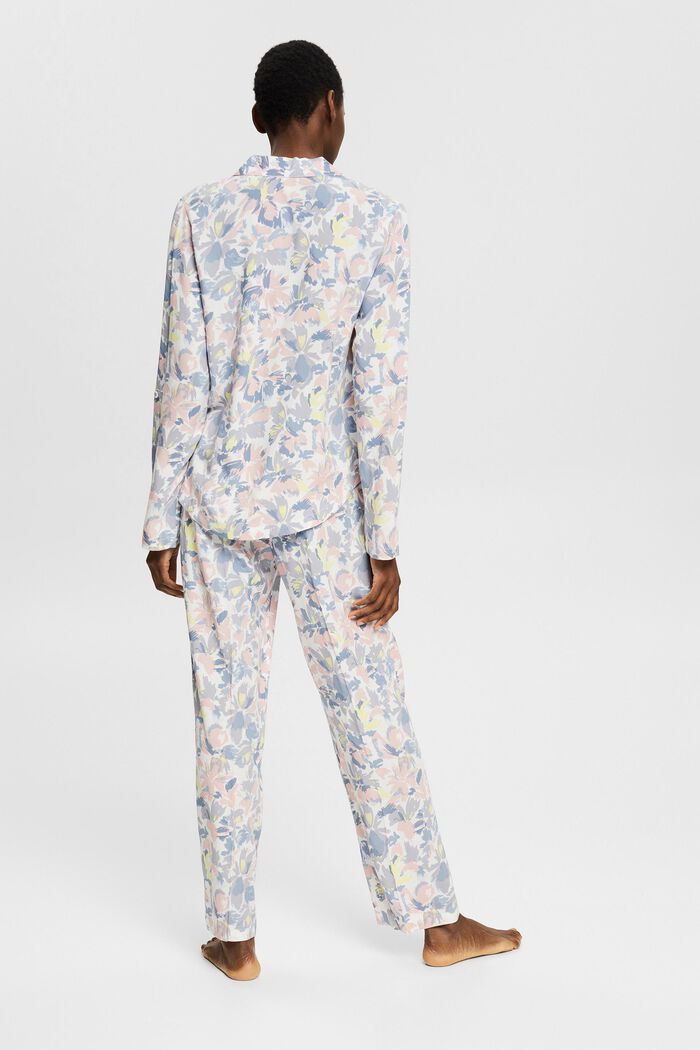 Floral pattern pyjamas, LENZING™ ECOVERO™, OFF WHITE, detail image number 1