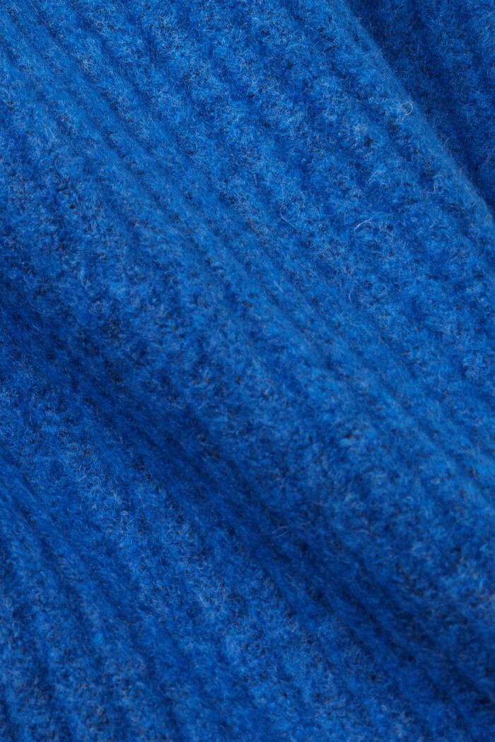 Rib-Knit Mini Dress, BRIGHT BLUE, detail image number 5