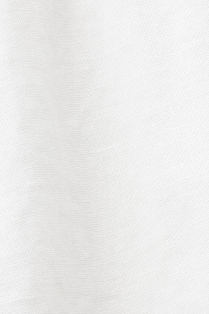 Wrap dress, 100% linen, WHITE, detail image number 5