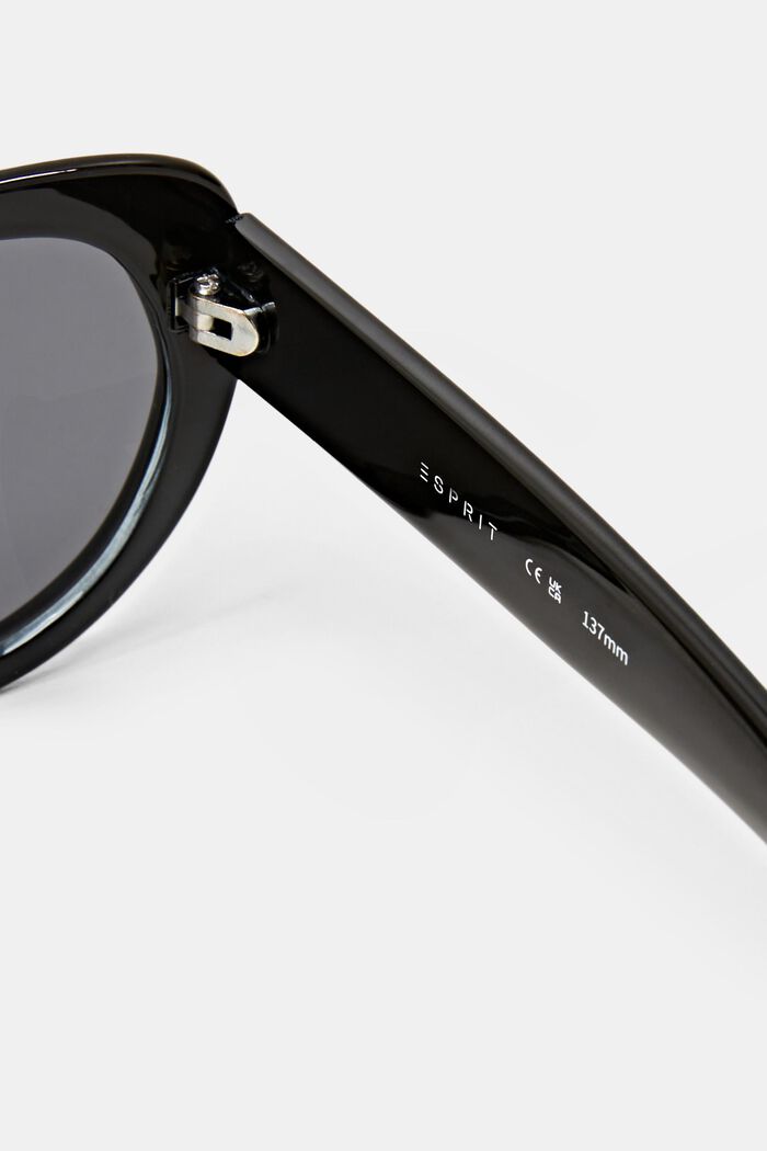 Round Frame Sunglasses, BLACK, detail image number 3