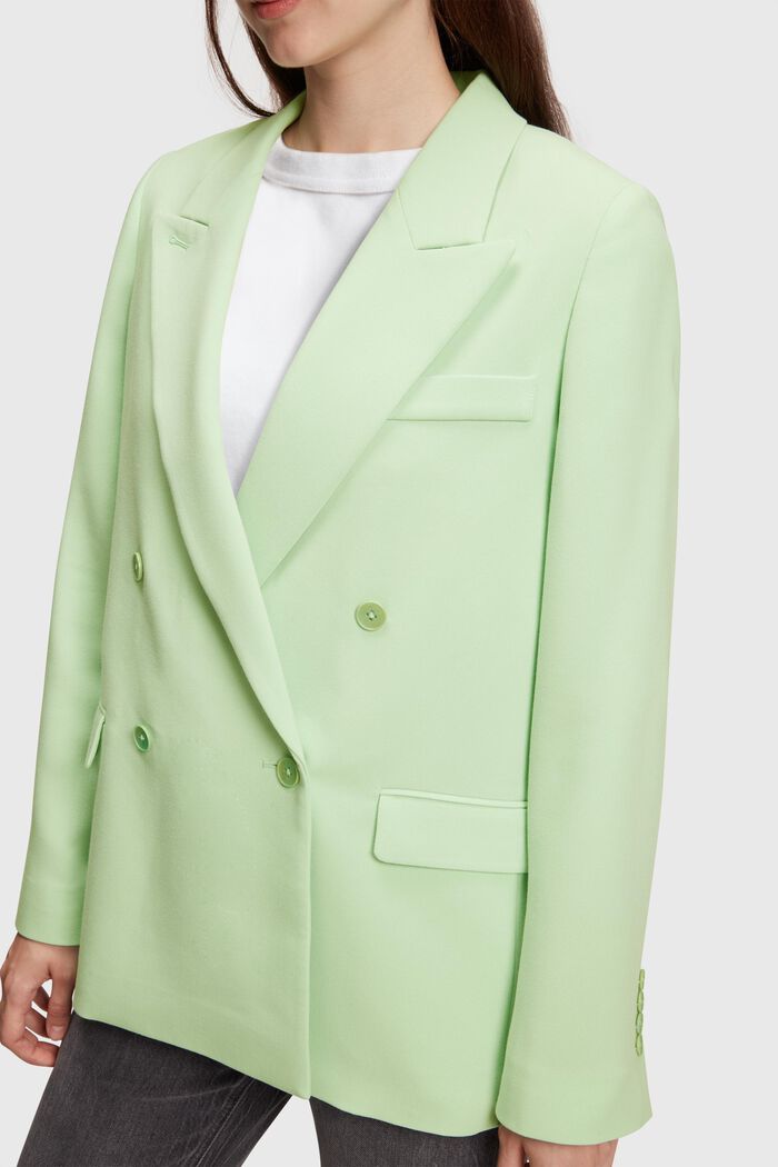 Oversized double-breasted blazer, PASTEL GREEN, detail image number 2