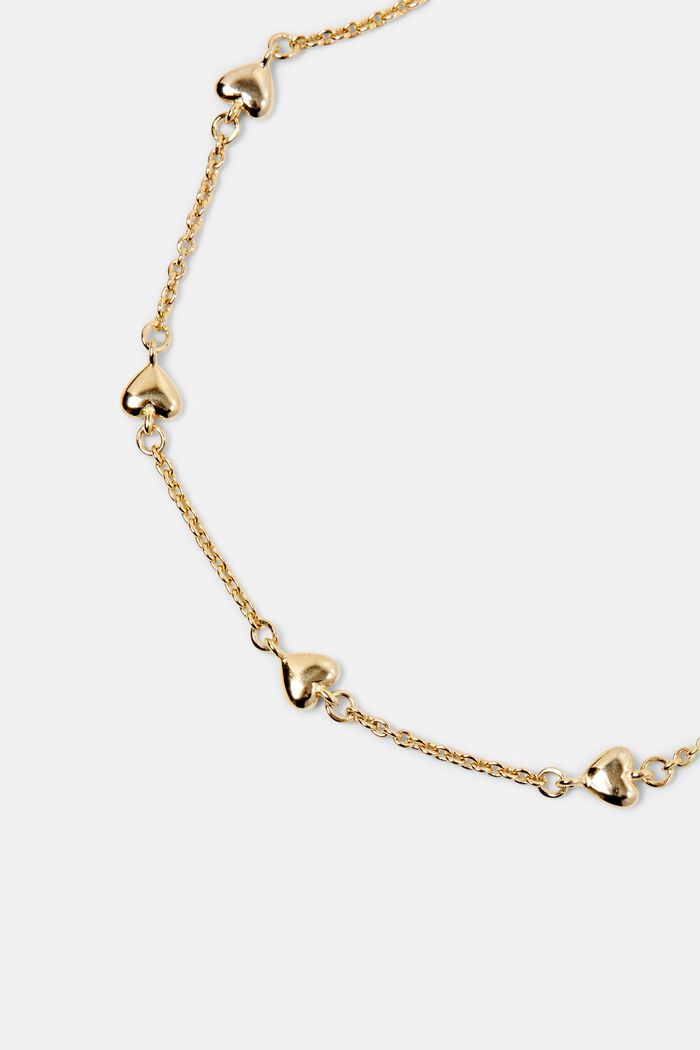 Heart Pendant Bracelet, GOLD, detail image number 1