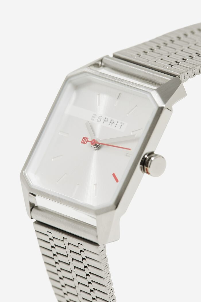 Stainless steel watch with a link strap