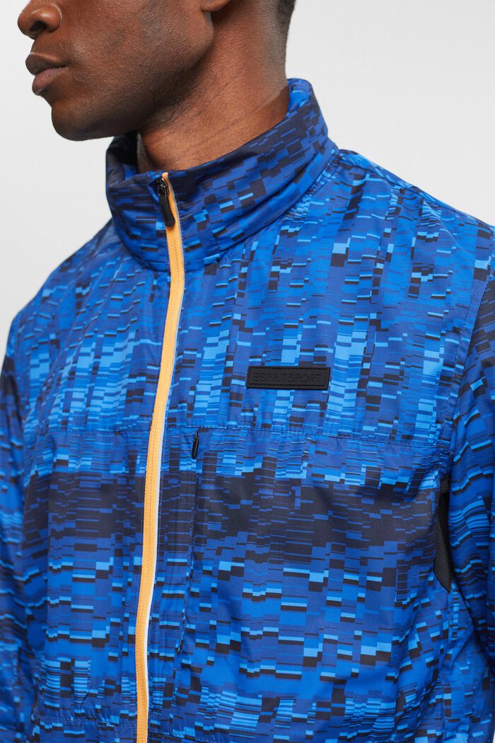Water-resistant hooded jacket, BRIGHT BLUE, detail image number 2