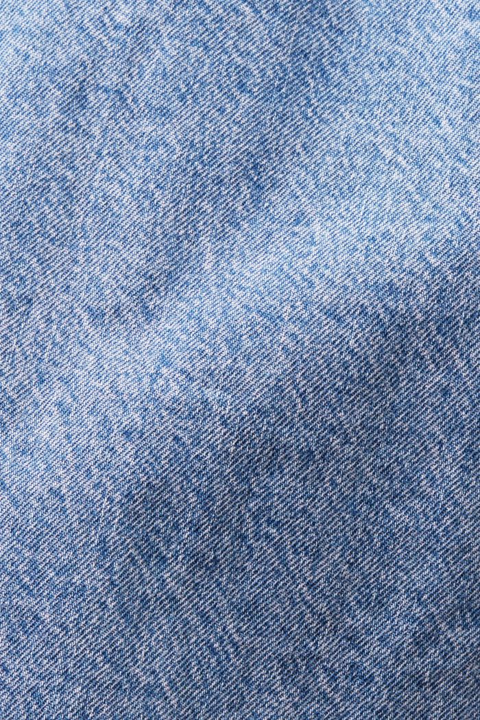 Denim Long-Sleeve Shirt, BLUE LIGHT WASHED, detail image number 5