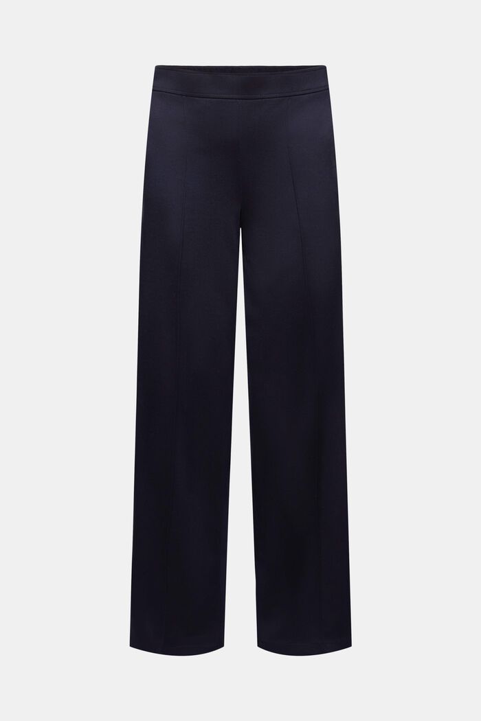 Wide-legged woven trousers, DARK BLUE, detail image number 7