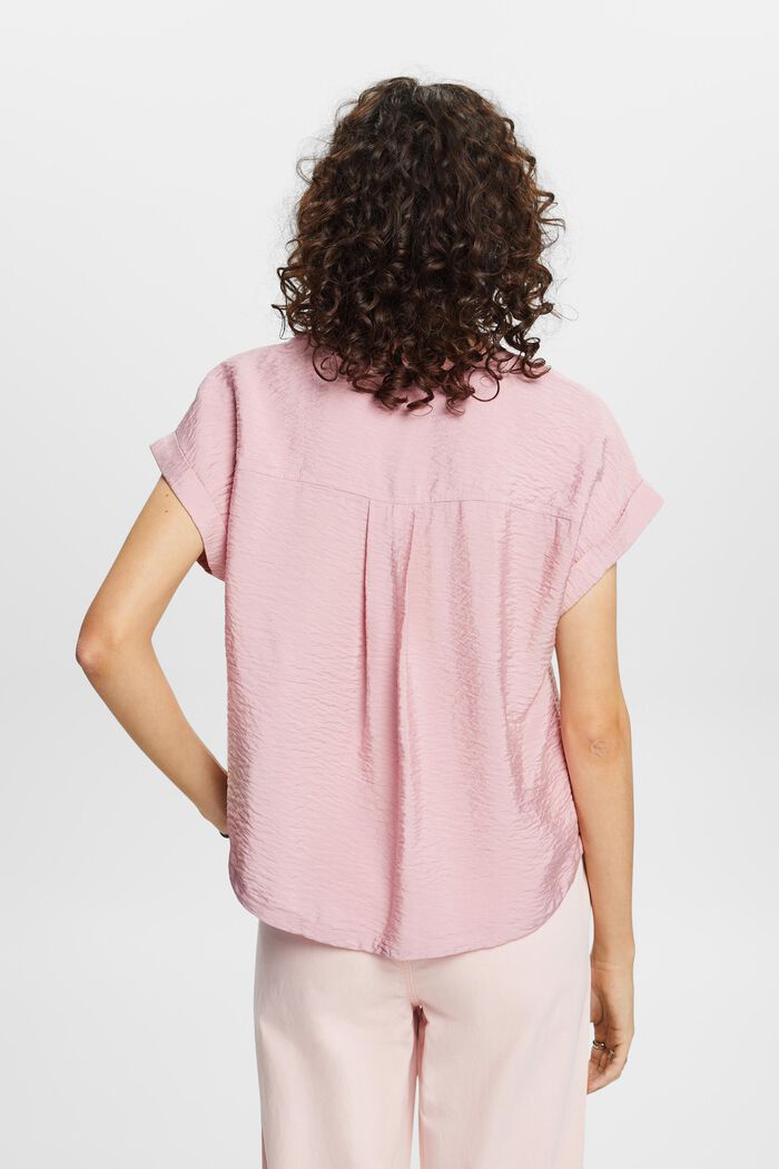 Textured Blouse, OLD PINK, detail image number 3