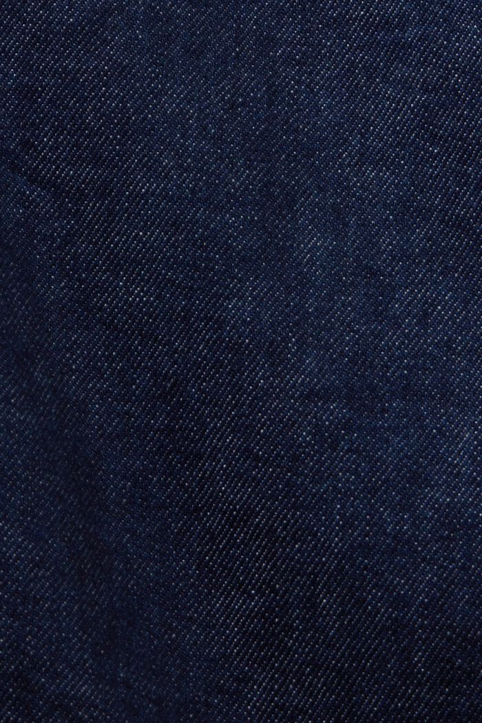 Premium Selvedge High-Rise Straight Jeans, BLUE RINSE, detail image number 6