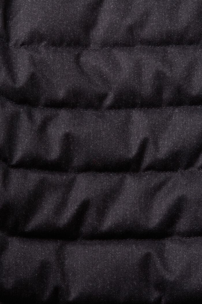 Recycled: light puffer jacket, ANTHRACITE, detail image number 4
