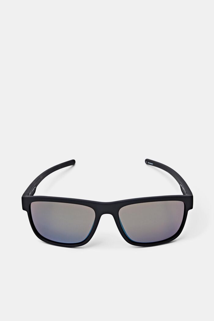 Sports sunglasses with a matte frame, BLACK, detail image number 2