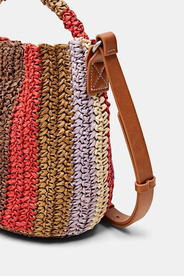Woven Straw Crossbody Bag, MULTICOLOUR, detail image number 1