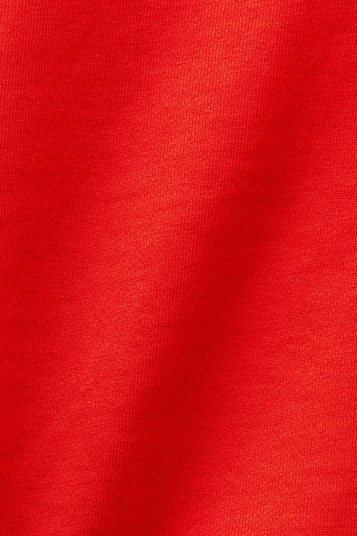 Cropped Logo Sweatshirt, RED, detail image number 5