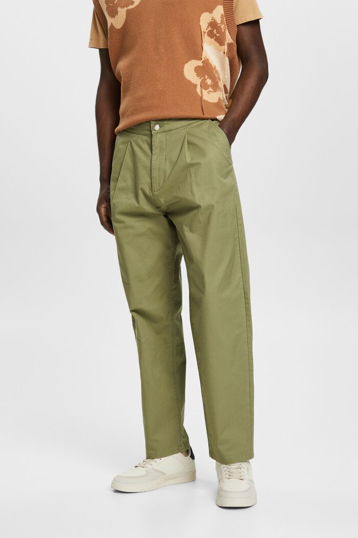 Balloon fit trousers, LIGHT KHAKI, detail image number 0