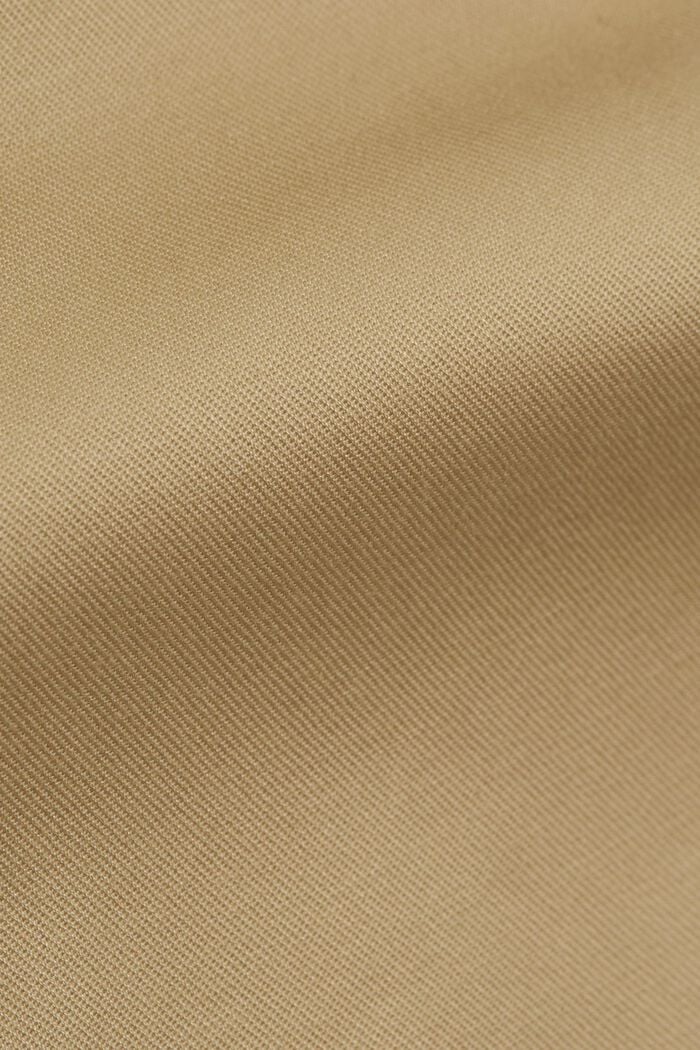 Business chinos made of stretch cotton, SAND, detail image number 4
