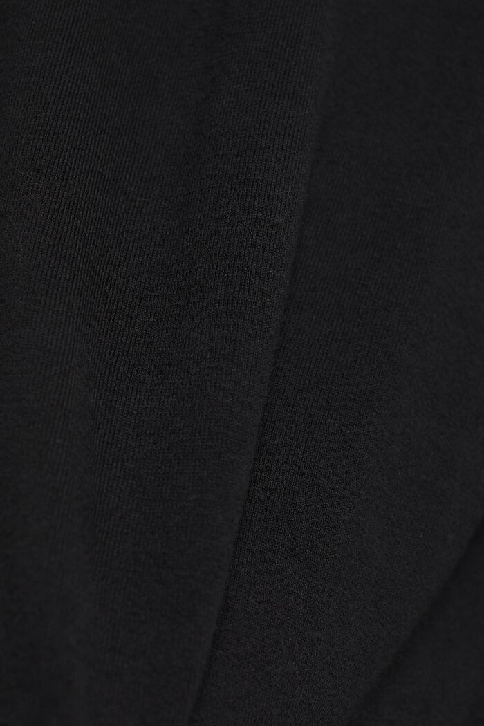 Polo neck jumper with organic cotton, BLACK, detail image number 4