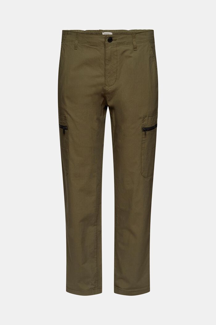 Trousers with zip pockets, FOREST, detail image number 7