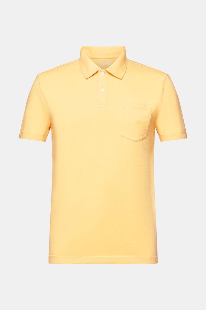 Logo Cotton Polo Shirt, SUNFLOWER YELLOW, detail image number 5