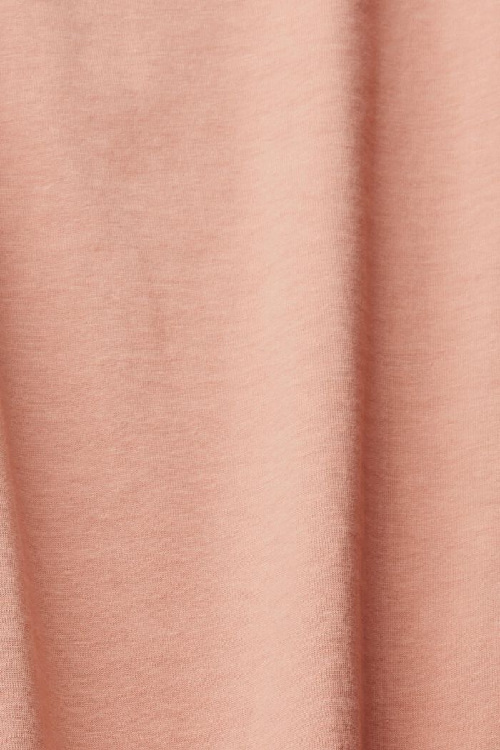 Top made of cotton, DUSTY NUDE, detail image number 4
