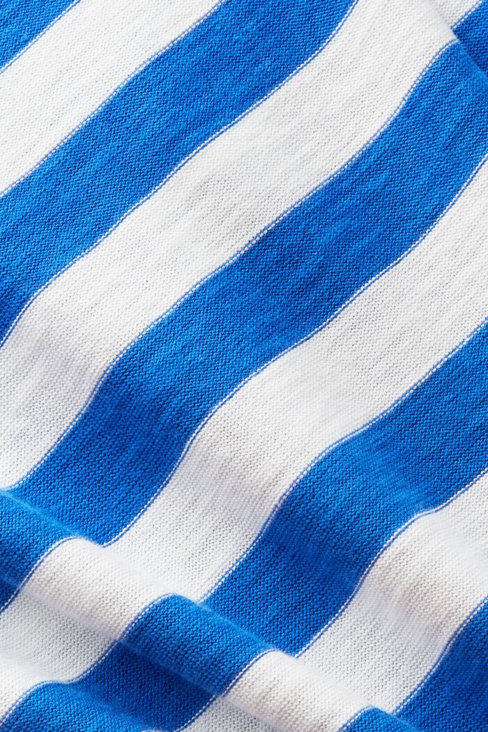 Striped Cotton T-Shirt, BRIGHT BLUE, detail image number 5