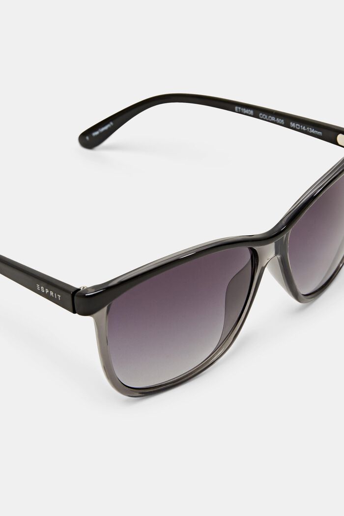 Sunglasses with semi-transparent frames, GREY, detail image number 1
