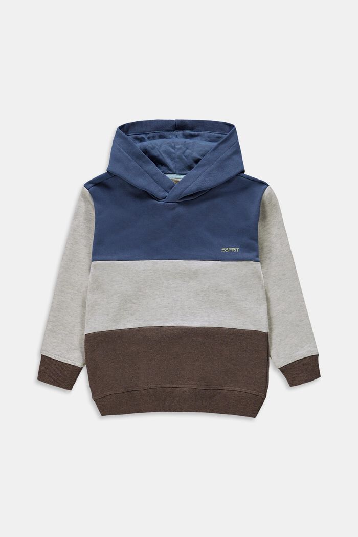 Colour block hoodie, 100% cotton