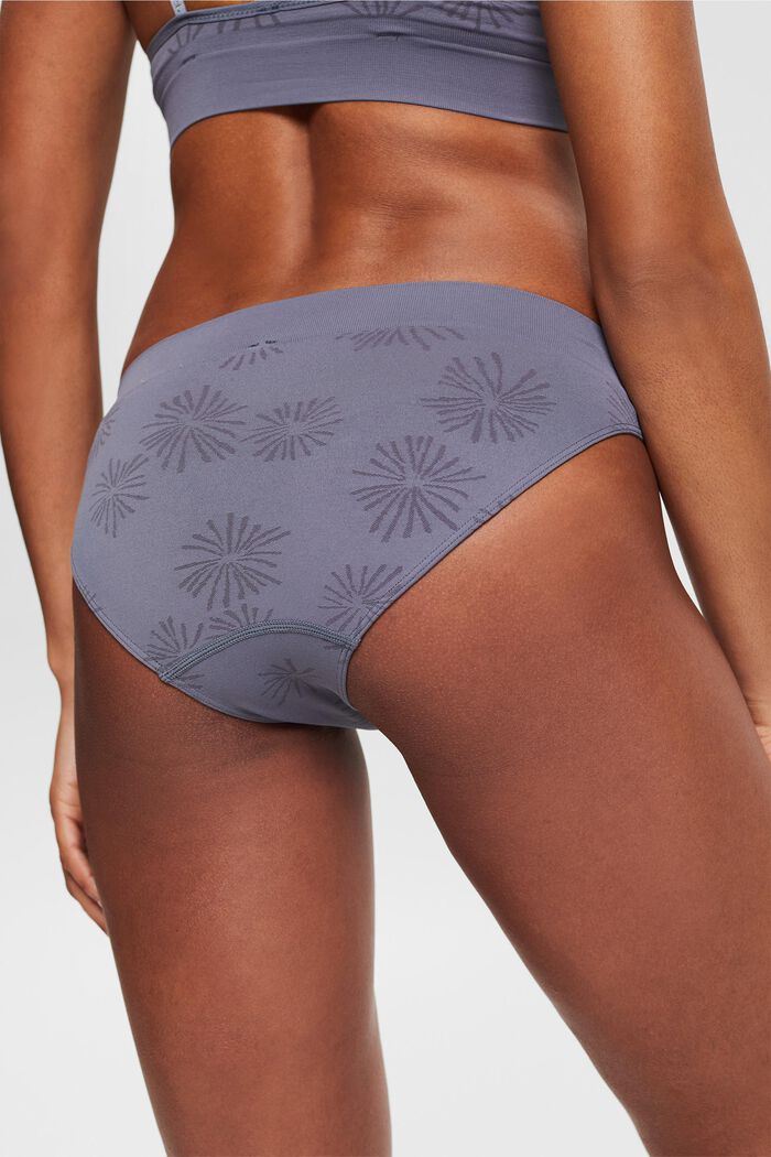 Recycled: soft, comfy hipster briefs, GREY BLUE, detail image number 1