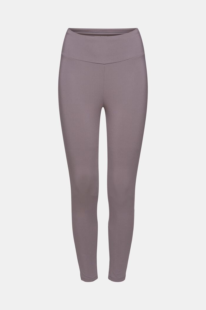 Recycled: capri leggings with an E-DRY finish, TAUPE, overview