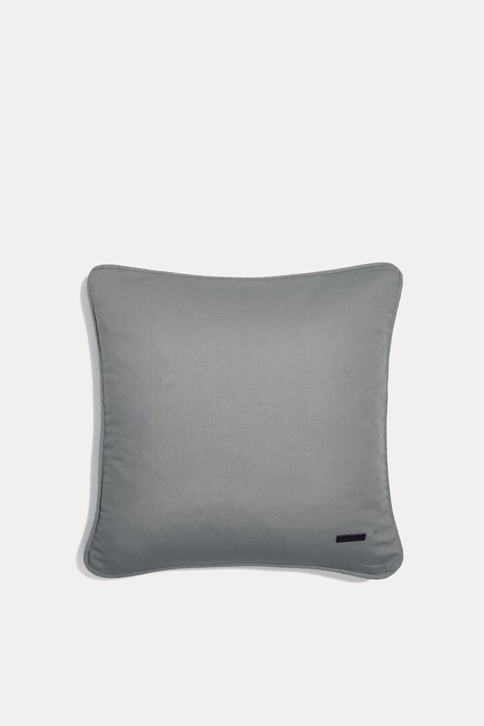 Cushion cover made of 100% cotton, DARK GREY, detail image number 0