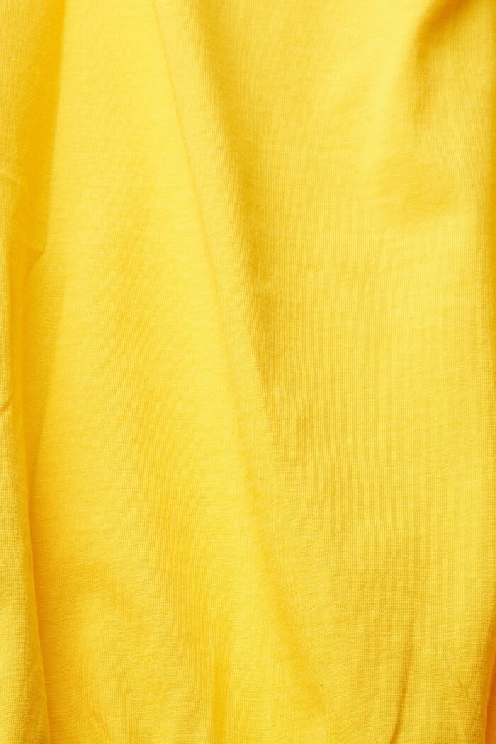 T-shirt with an elasticated hem, SUNFLOWER YELLOW, detail image number 4