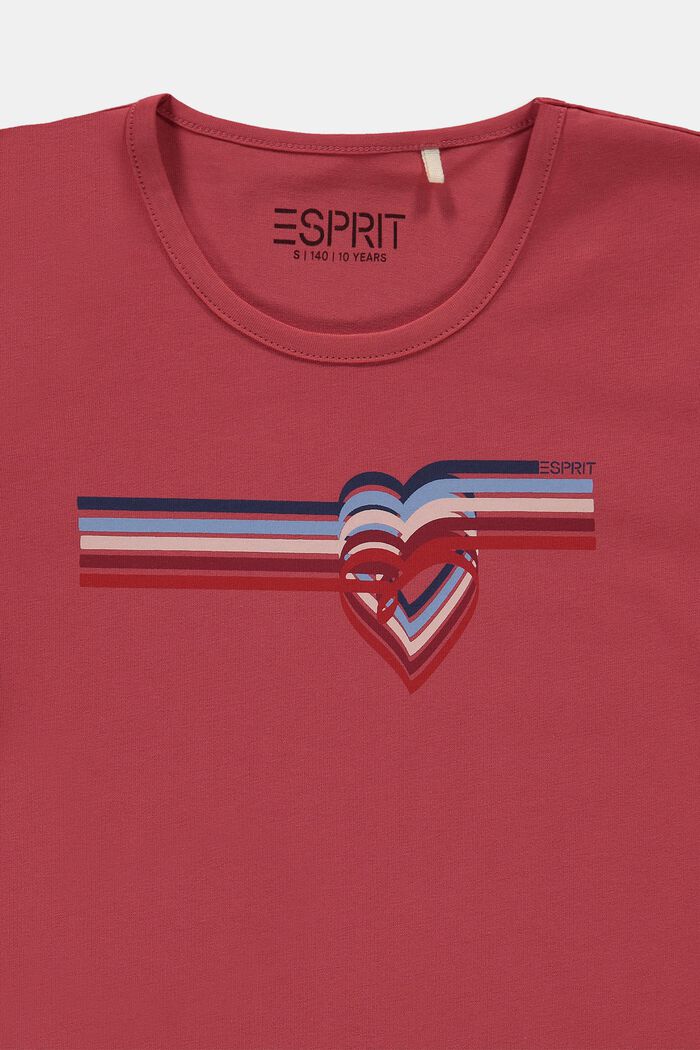 T-shirt with print, GARNET RED, detail image number 2